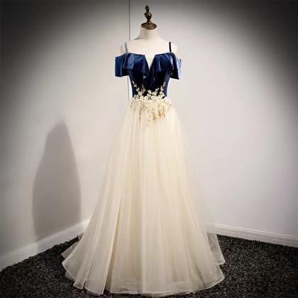 Dreamy Fairy Tulle Dress, Long Spaghetti Strap..