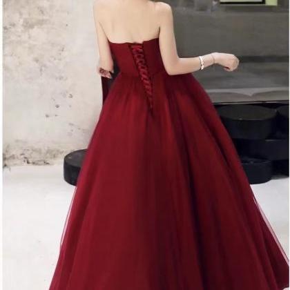 Heavy Hand-beaded Prom Dress, Red Dress,..
