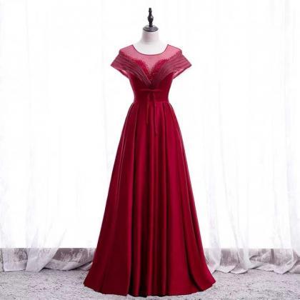 Red Dress, Glamorous Formal Evening Dress, Year..