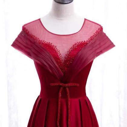 Red Dress, Glamorous Formal Evening Dress, Year..