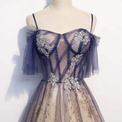 Purple Evening Dress, Fairy Dream Dress, Princess..