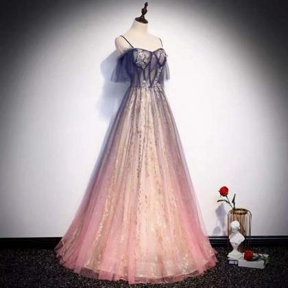 Purple Evening Dress, Fairy Dream Dress, Princess..