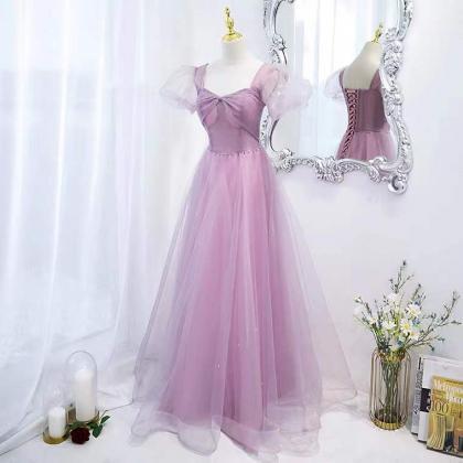 Fairy Evening Dress, Temperament, Pink Dress,..
