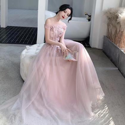 Pink Bridesmaid Dress, Fairy Dress, Sweet 16, Long..