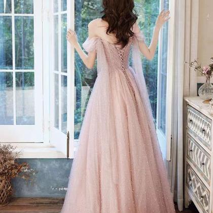 Pink Evening Dress, Elegant Birthday Fairy Dress,..