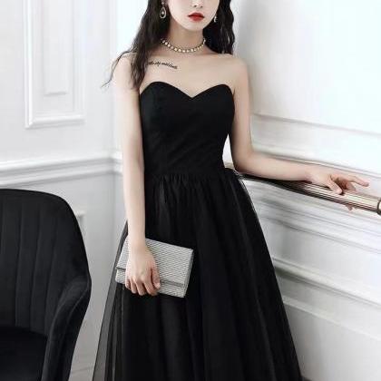 Little Black Dress, Strapless Prom Dress, Sexy..