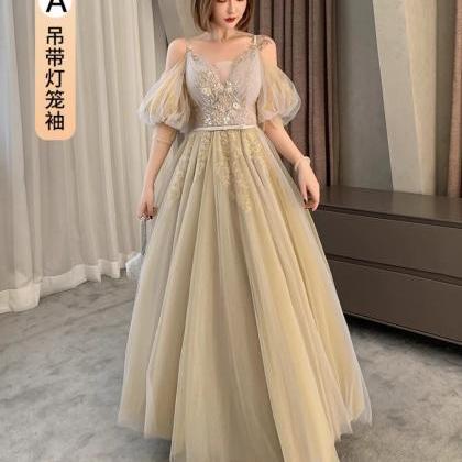 Gold Bridesmaid Dress, Sorority Party Dress ,..