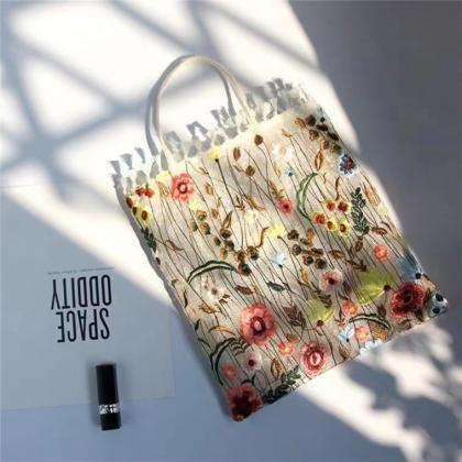 Embroidered Bag, Spring, , Women's..