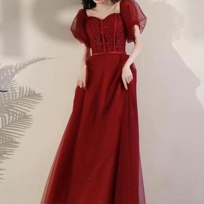 Off Shoulder Sexy Prom Dress,red Party Dress, Lace..