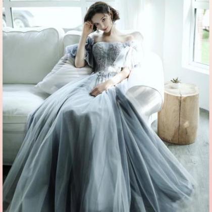 Blue Bridesmaid Dress, Summer, Fairy Bridesmaid..