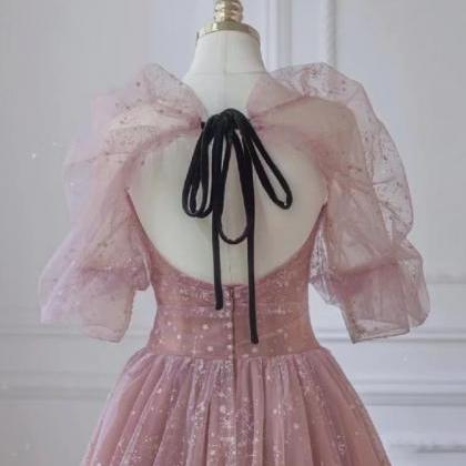 Sweet Princess Dress, Pink Party Dress, Fairy Prom..