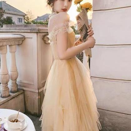 Yellow Evening Dress, Fairy Birthday..