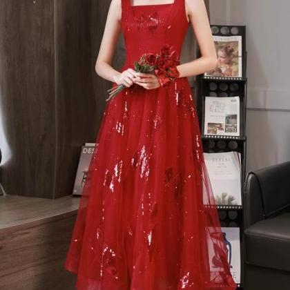 Red Daliy Dress,cute Birthday Dress,spaghetti..