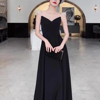 Black Litte Birthday Dress,elegant Party Dress..