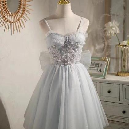 Grey Dream Dress ,cute Graduation Dress, Fairy..