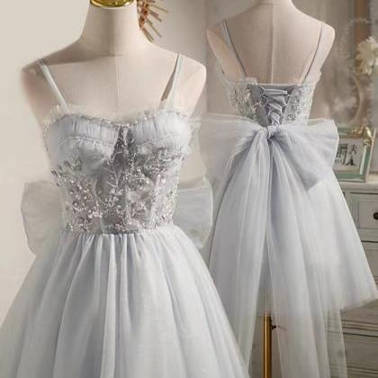 Grey Dream Dress ,cute Graduation Dress, Fairy..