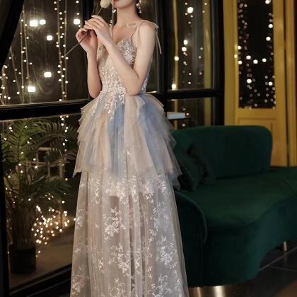 Halter Bridesmaid Dress, Temperament, Fairy..