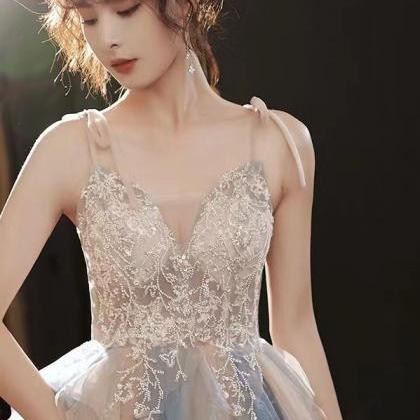 Halter Bridesmaid Dress, Temperament, Fairy..
