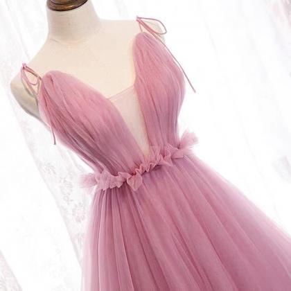 Princess Party Dress ,spaghetti Strap Bridesmaid..