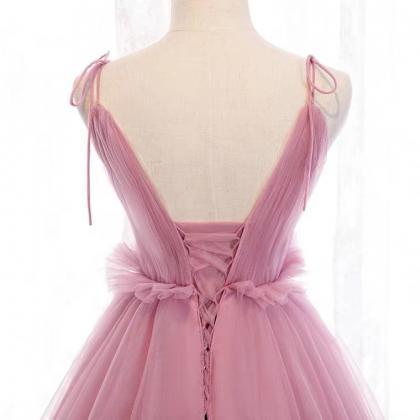 Princess Party Dress ,spaghetti Strap Bridesmaid..