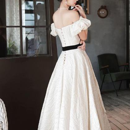 Off Shoulder Light Wedding Dress, Princess Light..