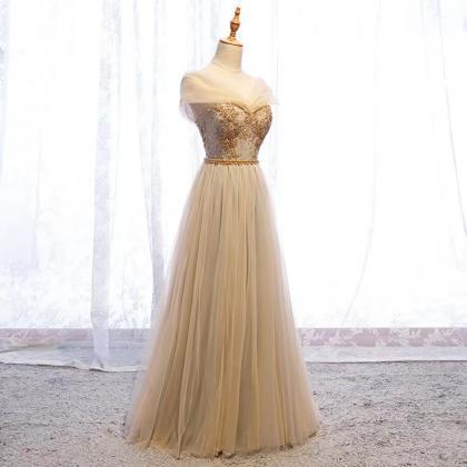 Off Shoulder Prom Dress,yellow Party Dress,fairy..