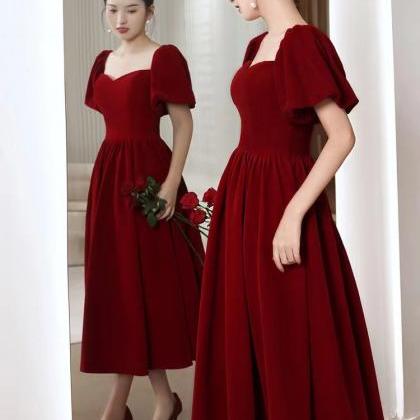 Red Evening Dress, Sweet Prom Dress,elegant Party..