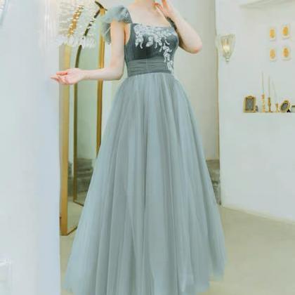 Light Blue Party Dress Fairy Prom Dress, Sweet..