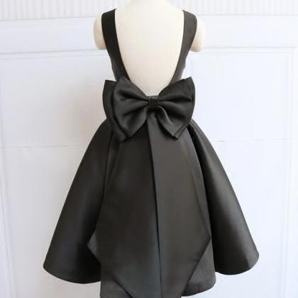 O-neck Prom Dress,black Birthday Dress,cute Party..