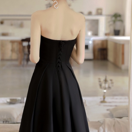 Strapless Dress, Simple Evening Dress,formal..