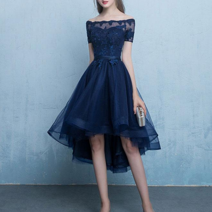 Lace Homecoming Dress Tulle Short Prom Dress,high..