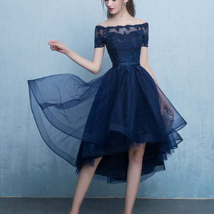 Lace Homecoming Dress Tulle Short Prom Dress,high..