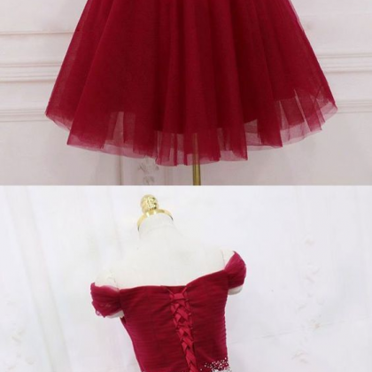 Lovely Wine Red/black Homecoming Dresses,off..