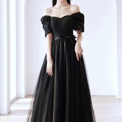 Plus Size Elegant Party Evening Dress, Black..