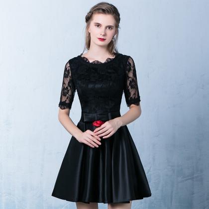 Black Birthday Dress, Short Homecoming Dress,..
