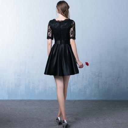 Black Birthday Dress, Short Homecoming Dress,..