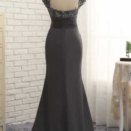Gray Mother Of Bride Dresses,lace Prom..