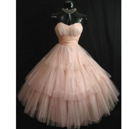 Strapless Blush Pink Homecoming Dress Cute Party..