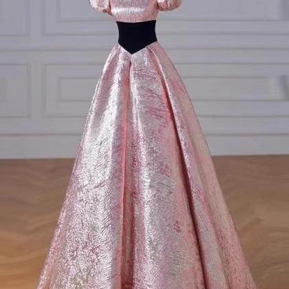 Pink Party Dress, Light Luxury Princess Dress,..