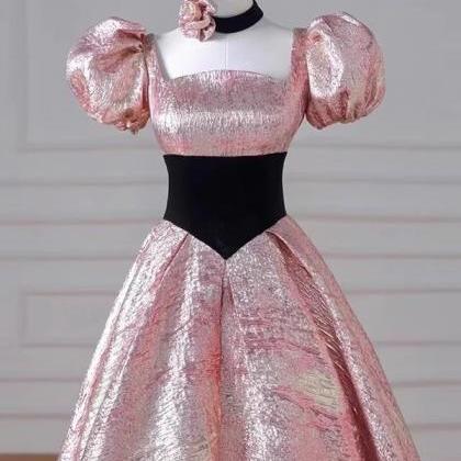 Pink Party Dress, Light Luxury Princess Dress,..