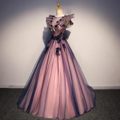 Vintage Romantic Ruffled Dress