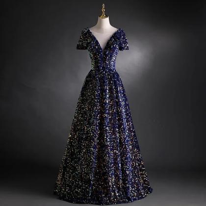 Sparkling Night Gown With Sequin Detailing on Luulla