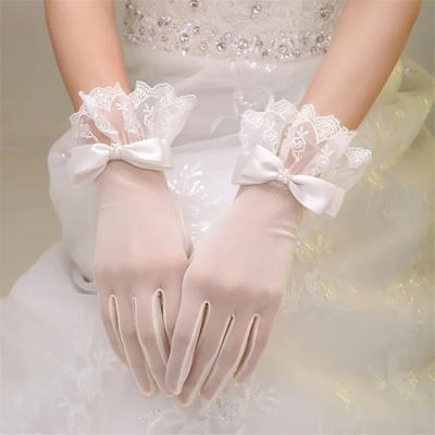 New style, bridal wedding gloves, bridal evening gloves, dress lace short gloves wholesale