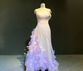 Colors Dress 3888 - Strapless Tiered Ruffle Floral Gown main image 1