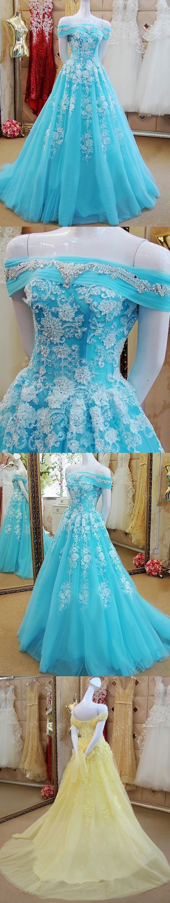 Beautiful Prom Dresses Offtheshoulder Sweep/Brush Train Prom Dress