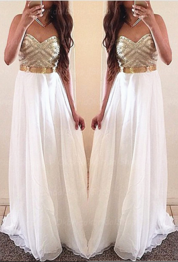 white dress with gold belt