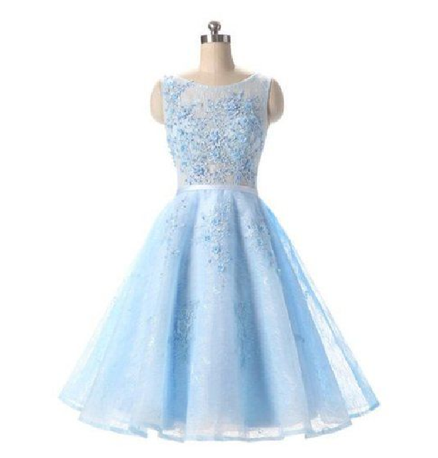 Charming Prom Dress,elegant Prom Dress,light Blue Tulle Prom Dress,short Homecoming Dress,prom Gown