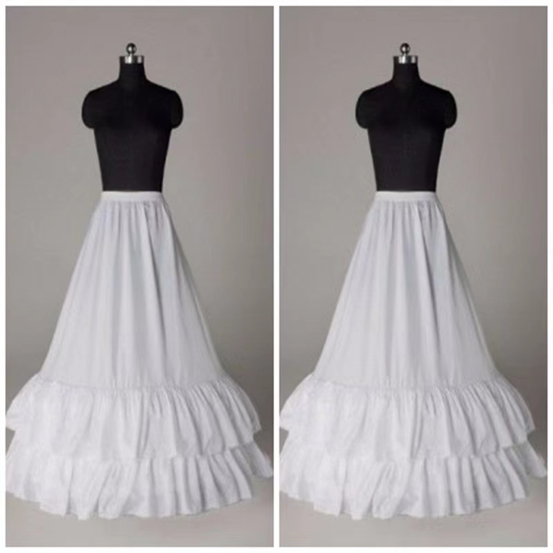 Wedding Dress Special Skirt, Two Circles Two Flounces, Bridal Wedding Dress Skirt,bustle Skirt