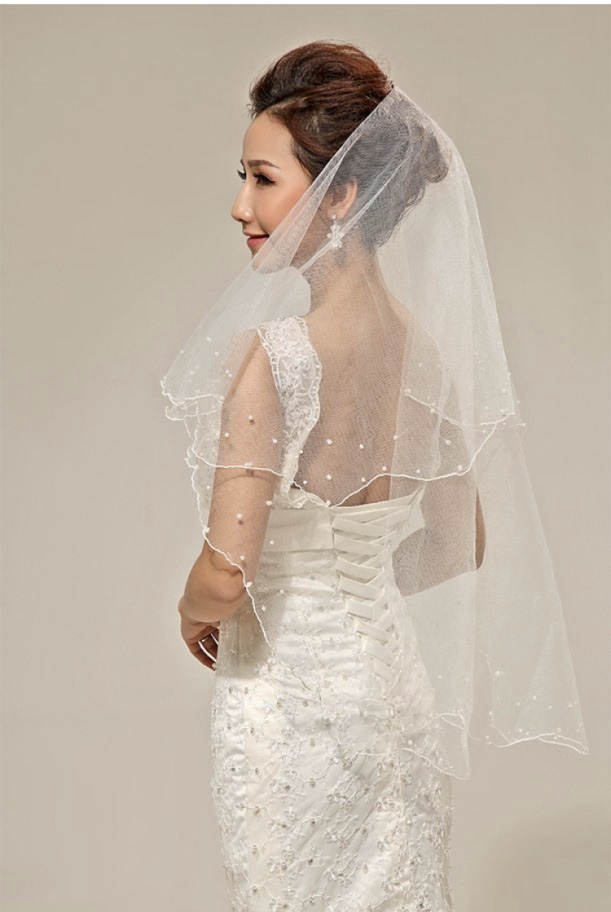 Supply, Single Bridal Wedding Veil 1.5 Meters, White Wedding Dress Veil