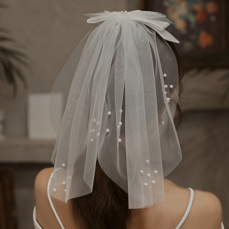 Wedding Dressveil,pearl Short Flower Tiara For Children